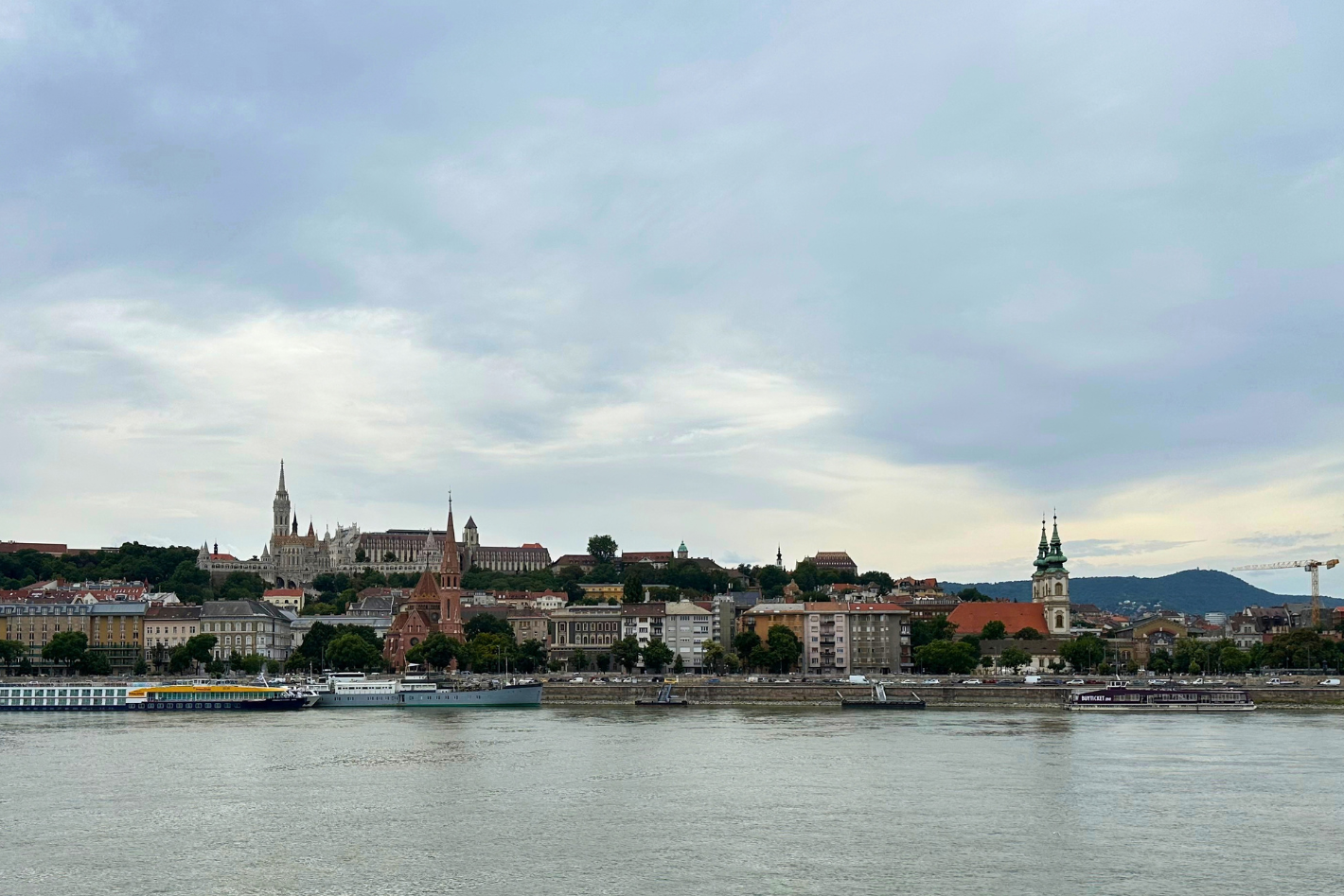 Het gedeelte 'Buda' langs de Donau