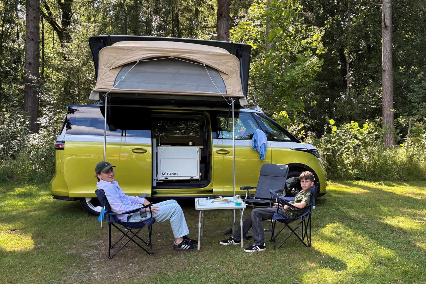 Kamperen op De Wildhoeve met de jongens