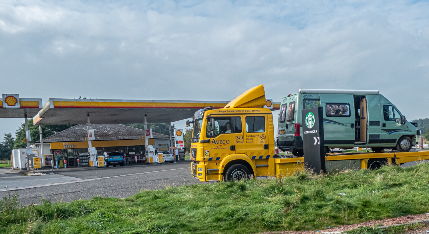 Pech onderweg