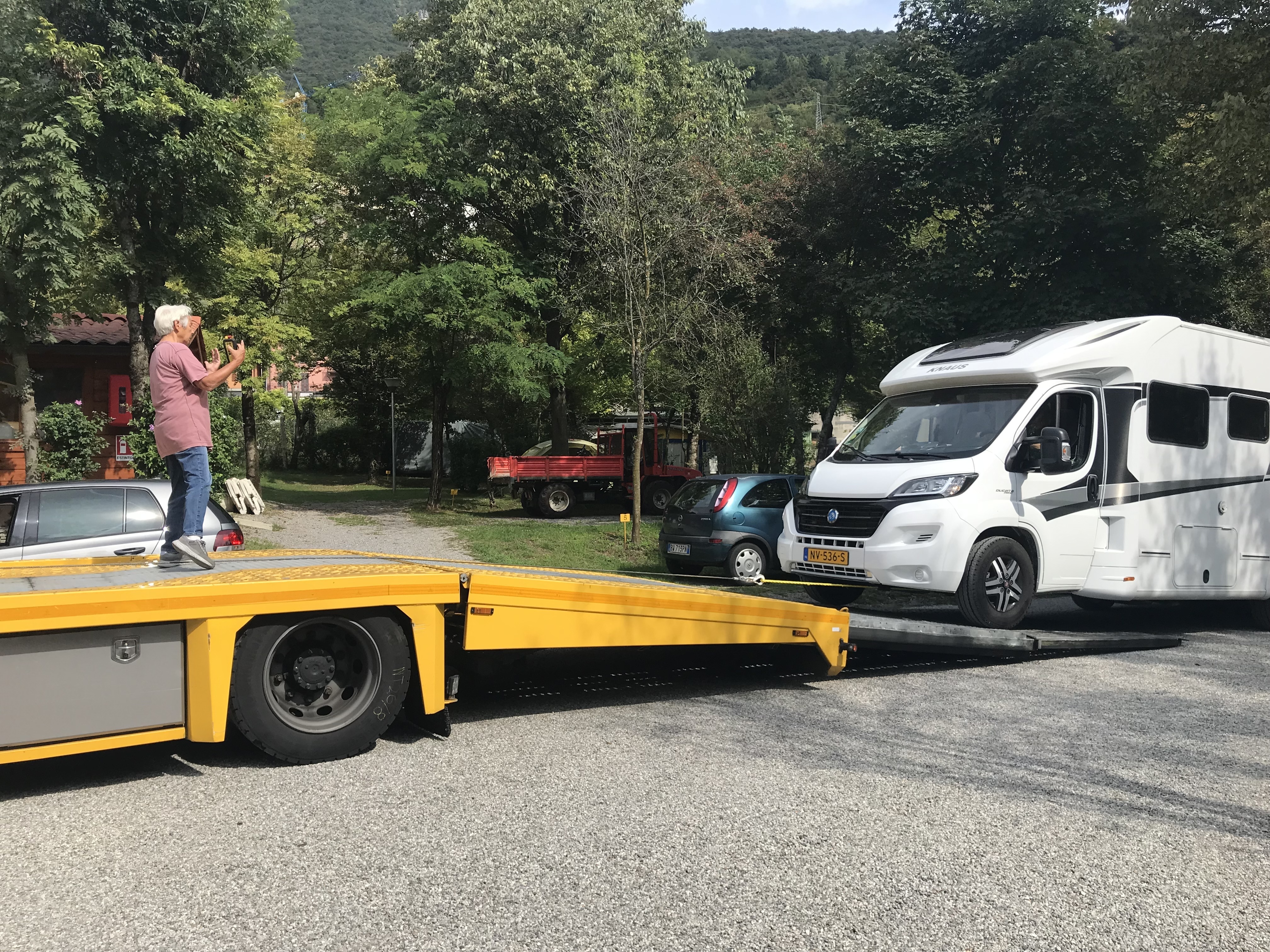 Pech onderweg